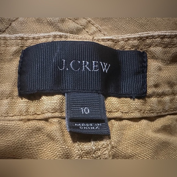 J. Crew Women’s Short - Size 10 - Linen/Cotton Blend - Mustard Yellow - Picture 3 of 8